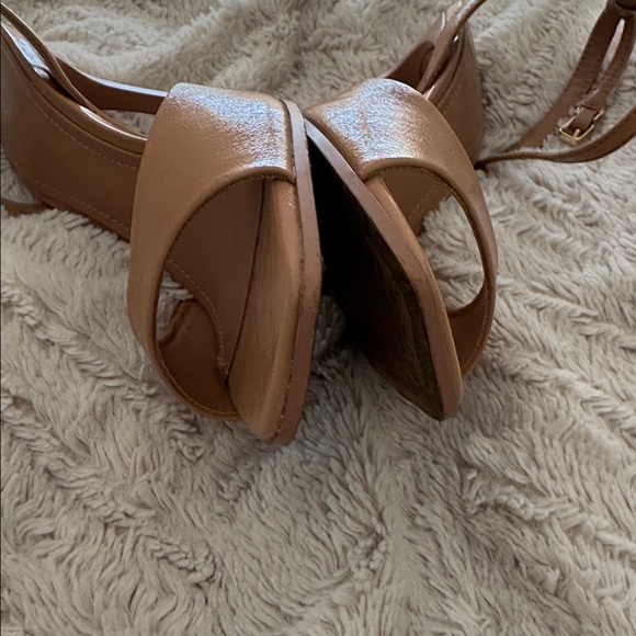 ZARA Nude Ankle Strap High Heel Sandals 38/8 - Picture 9 of 9